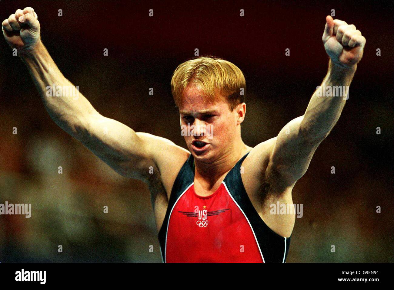 2000 olympics gymnastics mens team hires stock photography and images