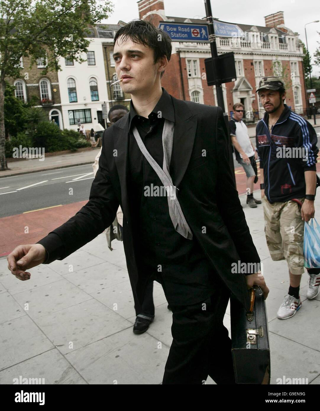 Babyshambles singer pete doherty after his appearance at magistrates ...