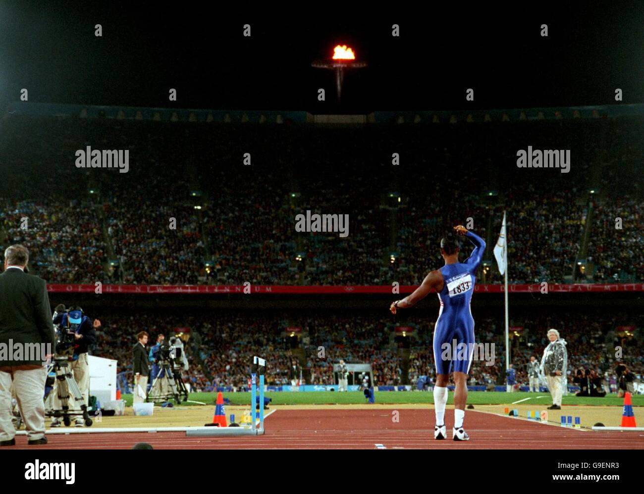 Gv olympic flame body suit rejectolympicsydney2000 hires stock