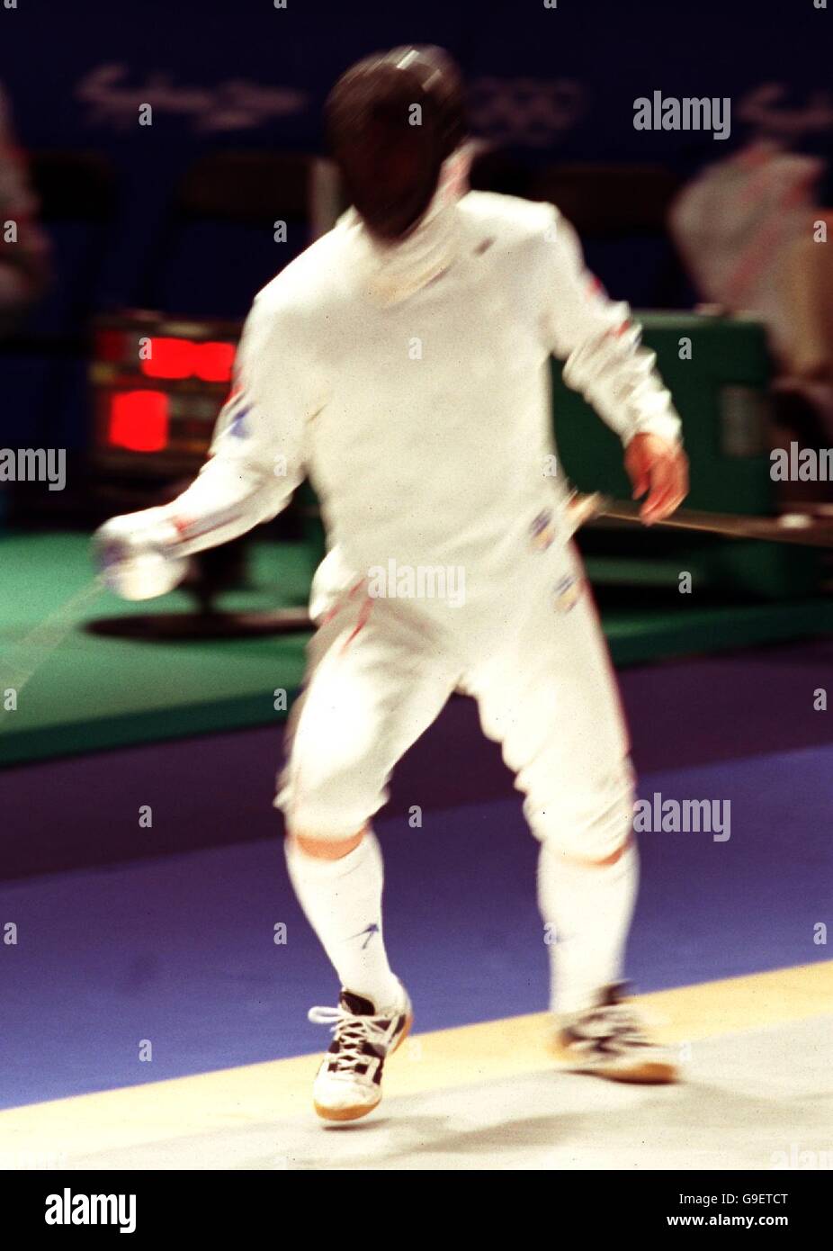 Sydney 2000 Olympics Fencing Men's Team Epee Semifinals Stock