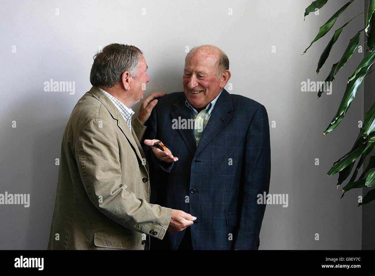 Dominick Darling and Con Clarke both of whose fathers were involved in the War of Independence, share a joke. Stock Photo