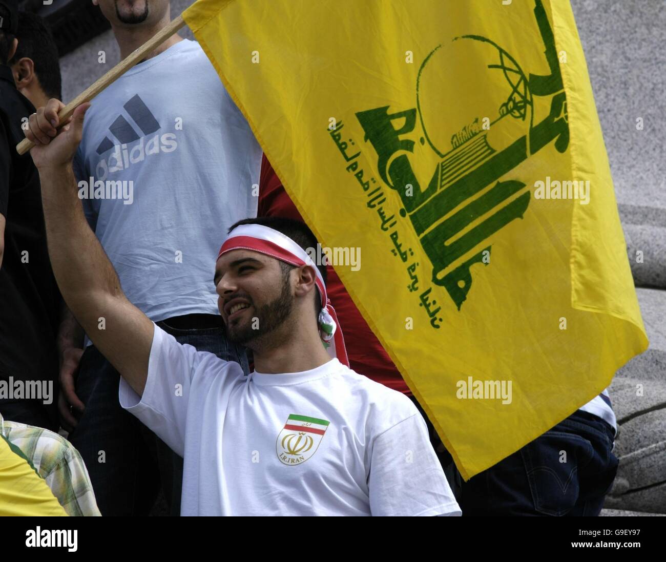 Trafalgar Square protest Stock Photo - Alamy