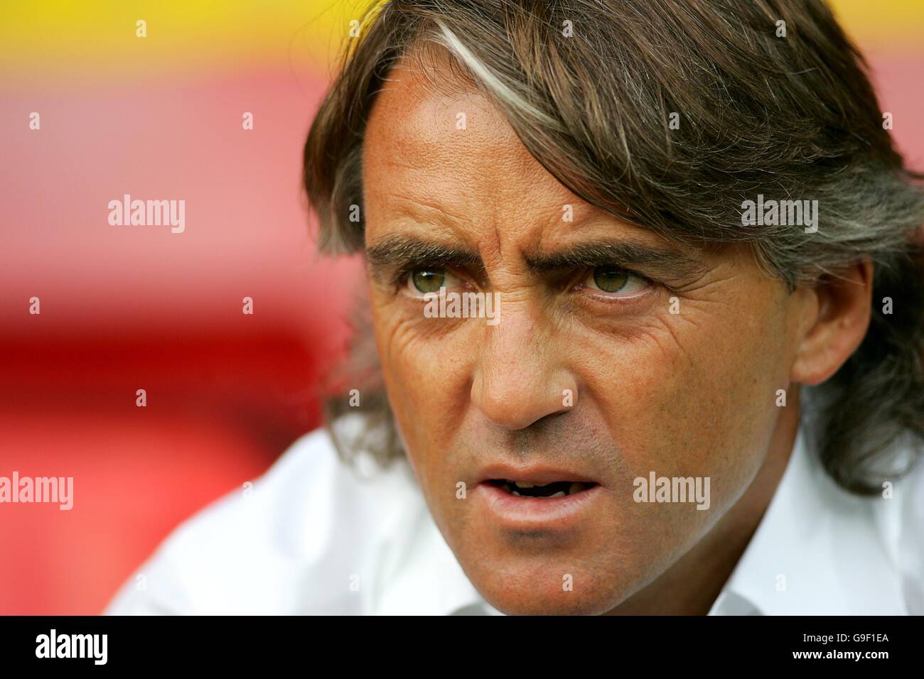 Soccer - Friendly - Watford v Inter Milan - Vicarage Road. nter Milan manager Roberto Mancini on the touchline Stock Photo