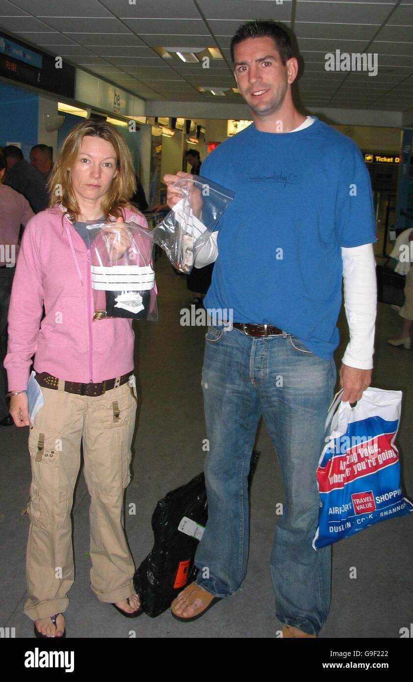 Clear plastic bags airport hires stock photography and images Alamy