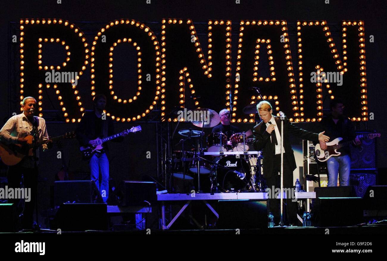 Irish singer Ronan Keating performing at Kenwood House in Hampstead