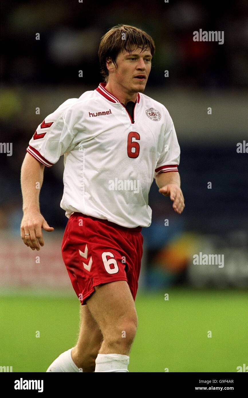 Soccer - World Cup 2002 Qualifier - Group Three - Northern Ireland v Denmark. Thomas Helveg, Denmark Stock Photo