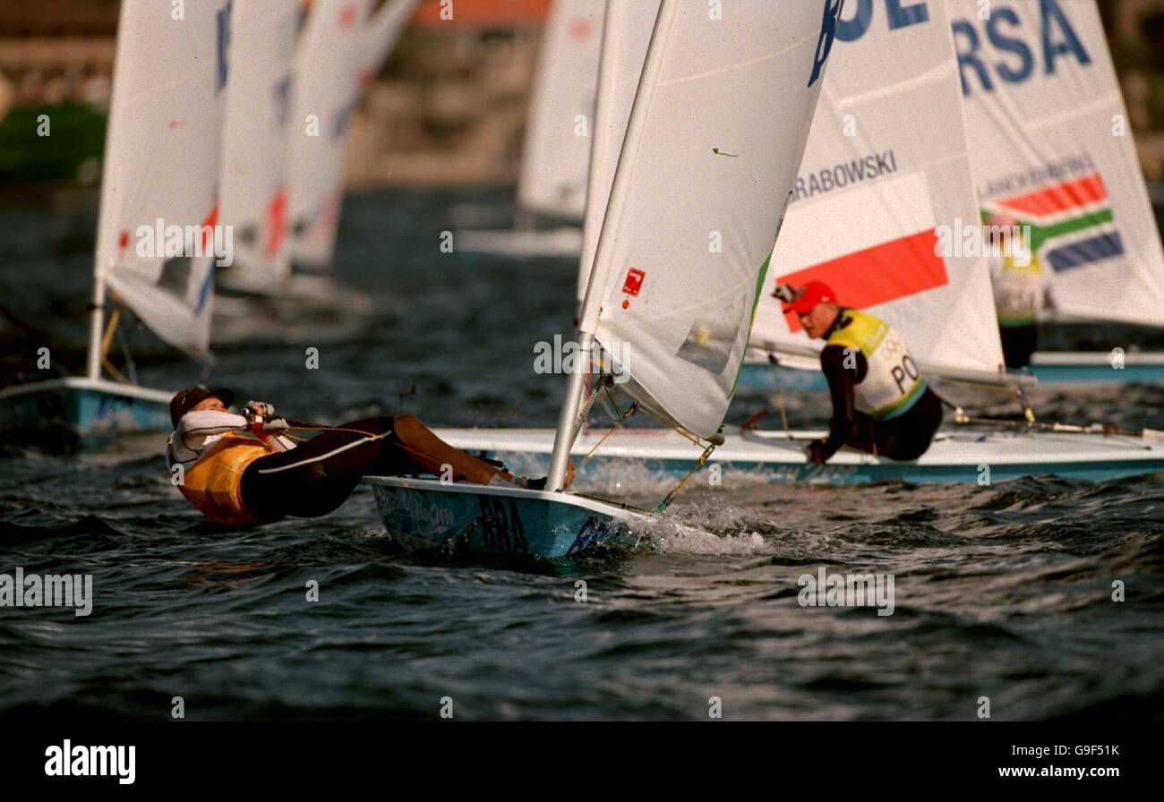 Sydney 2000 Olympic Games - Sailing - Men's Open Laser Fleet Races Stock Photo