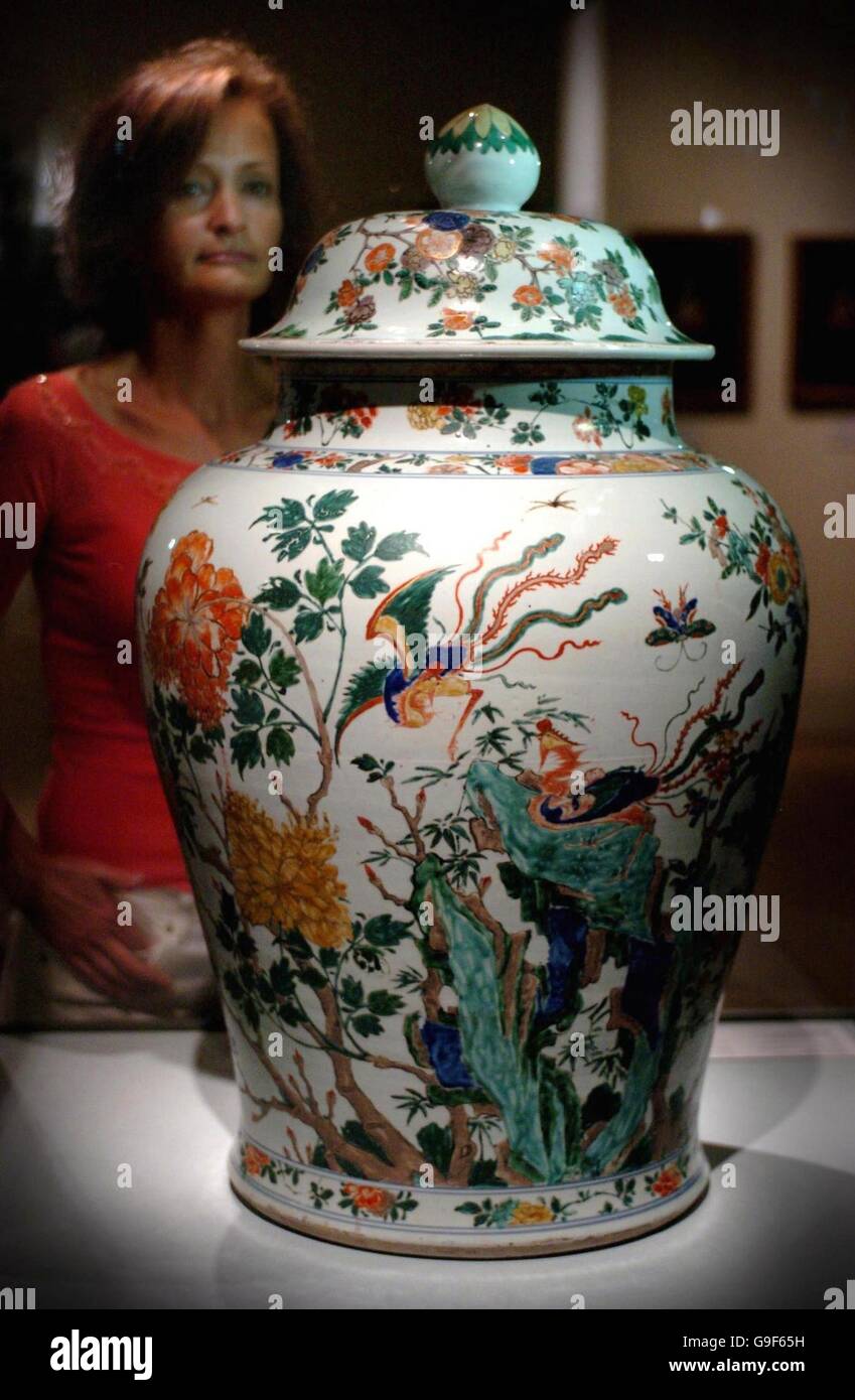 Specialist ceramic restorer Penny Bendall with the restored 17th