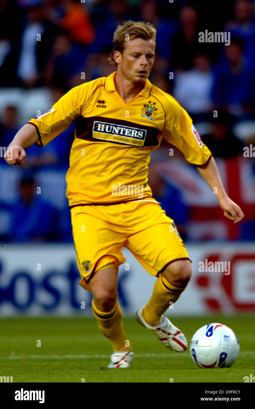 Soccer - Coca-Cola Football League Championship - Leicester City v Burnley - Walkers Stadium. Alan Mahon, Burnley Stock Photo