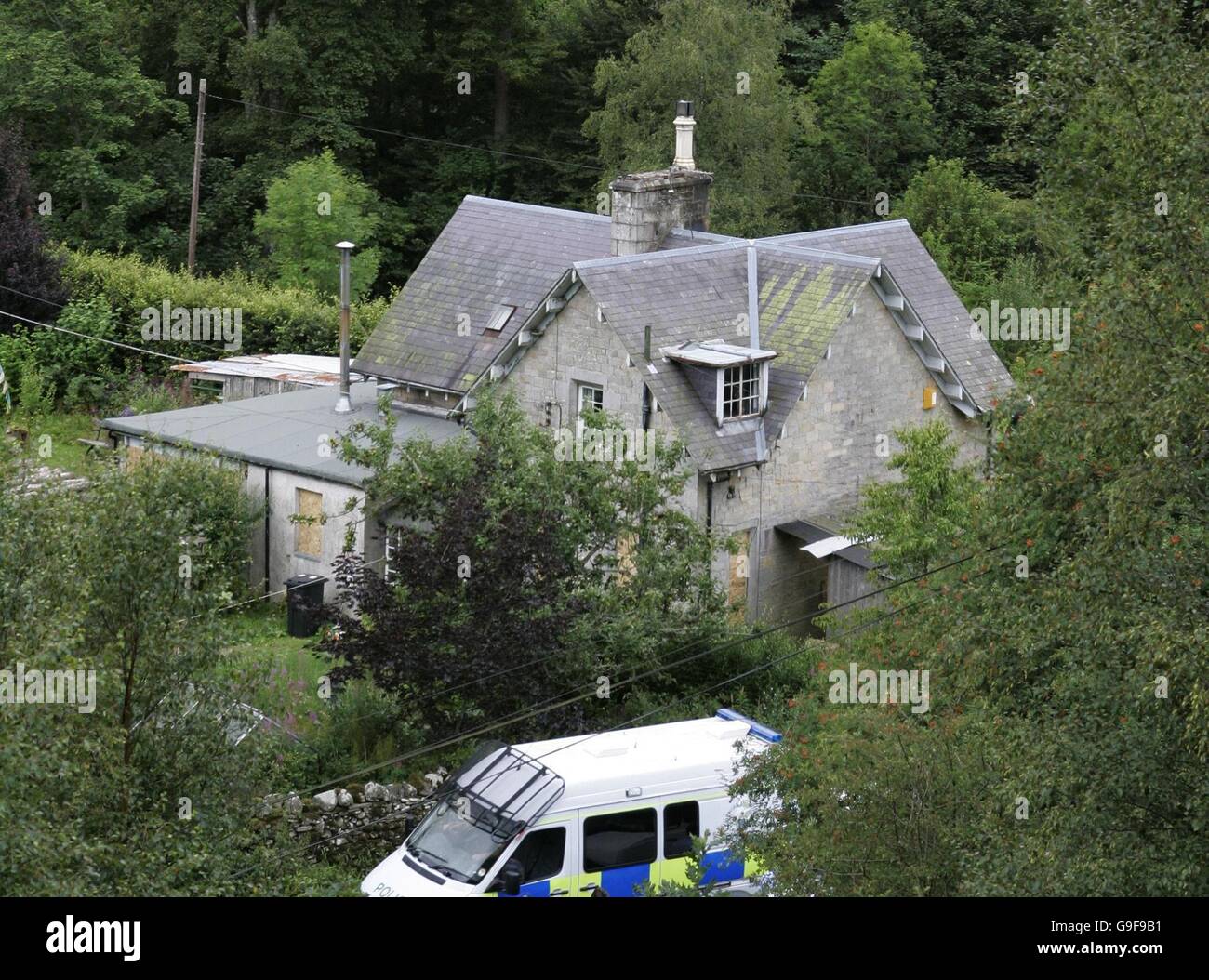Black Lodge in the Scottish Borders, where Christopher