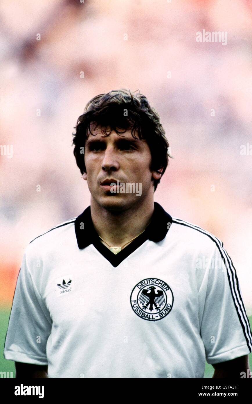 Soccer - World Cup Spain 82 - Semi Final - West Germany v France Stock Photo