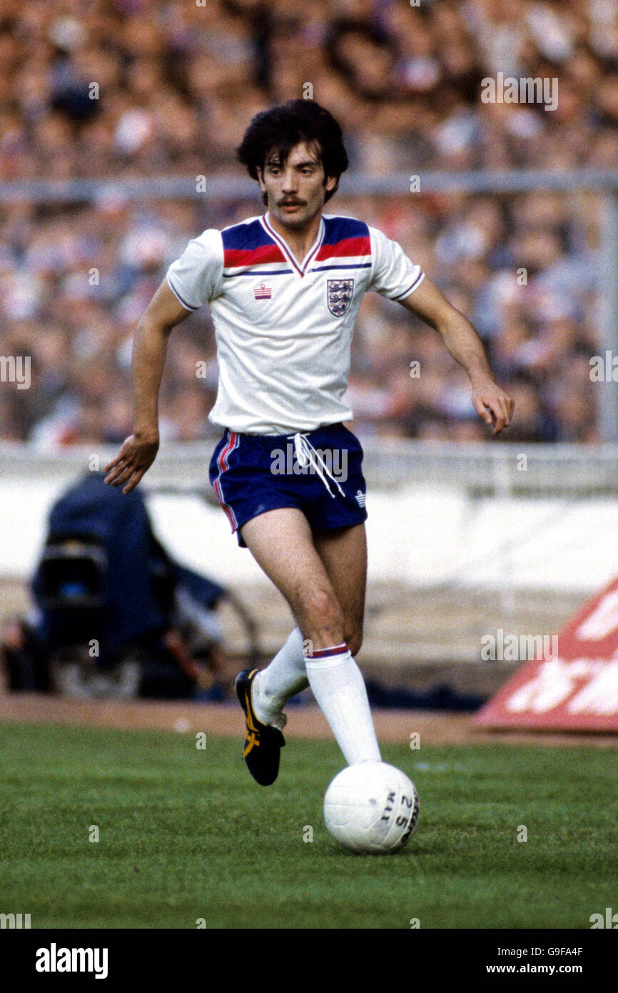 Soccer - Friendly - England v Holland. Alan Devonshire, England Stock Photo