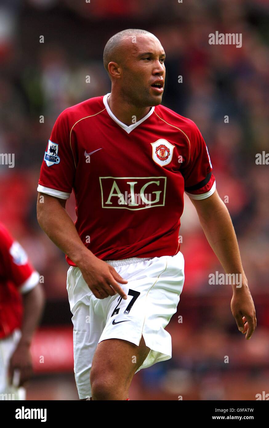 Soccer - FA Barclays Premiership - Manchester United v Fulham - Old Trafford. Mikael Silvestre, Manchester United Stock Photo