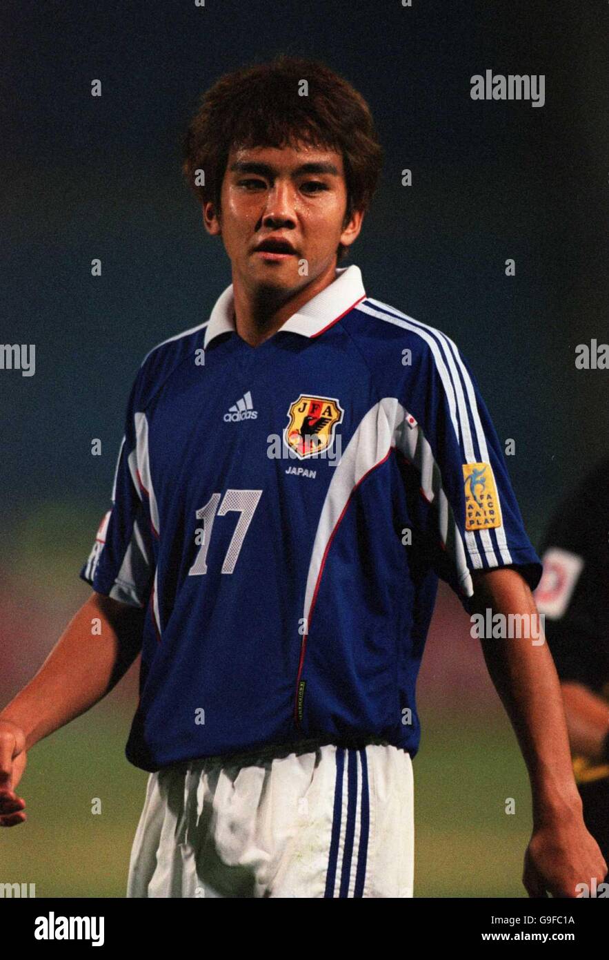 Soccer - Asian Cup 2000 - Semi Final - Japan v China. Junichi Inamoto, Japan Stock Photo