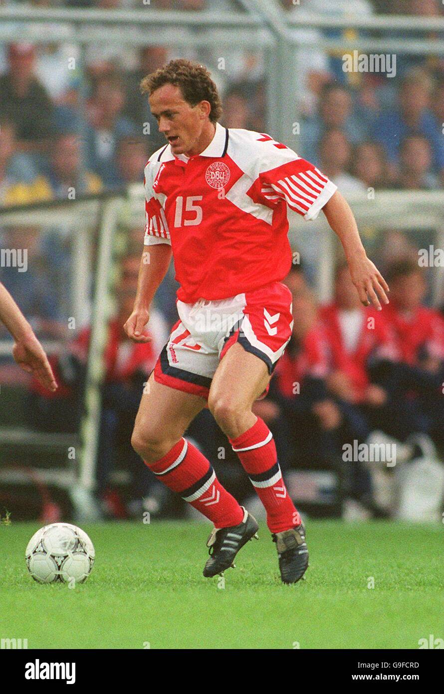 EUROPEAN CHAMPIONSHIPS SOCCER. BENT CHRISTENSEN, DENMARK Stock Photo