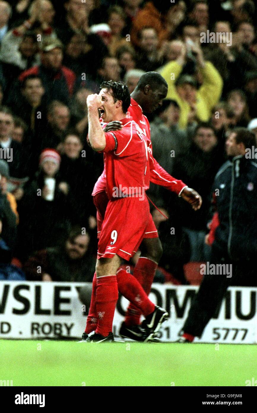 Photo Ancienne Robbie Fowler – Liverpool Vs Watford – FA Carling Premiership 1990s