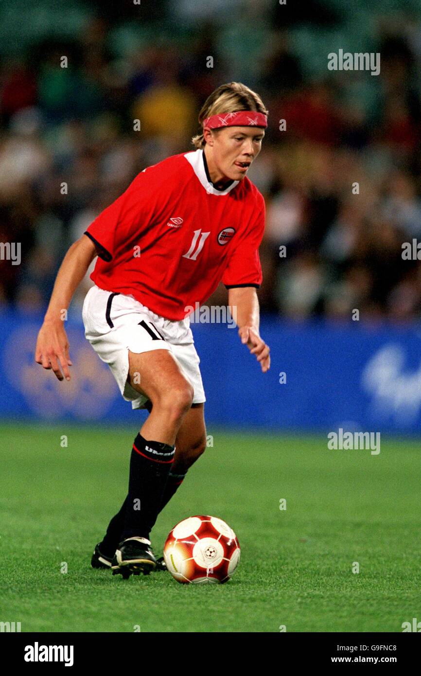 Sydney 2000 Olympic Games - Women's Football - Semi Final - Germany v Norway Stock Photo