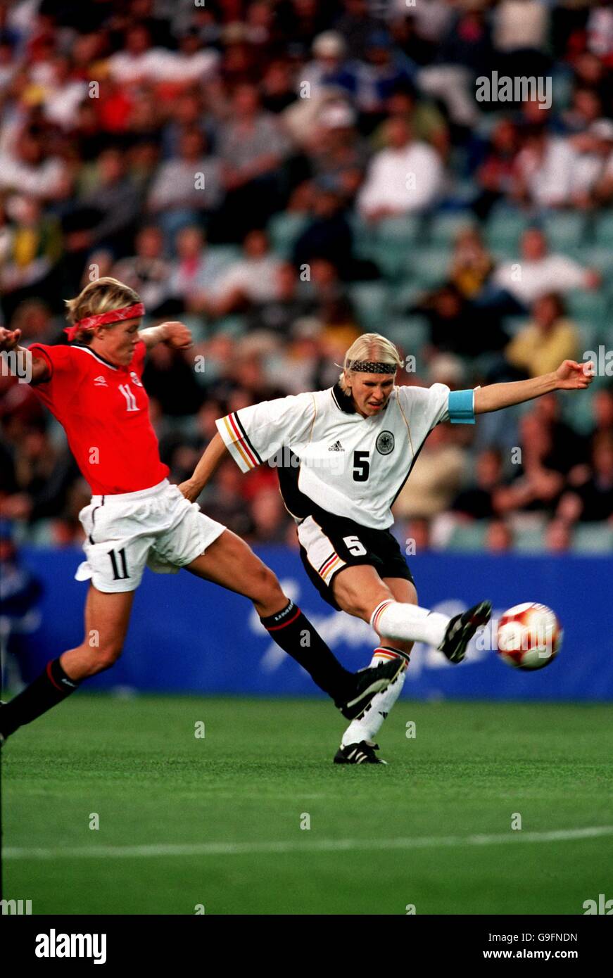 Sydney 2000 Olympic Games - Women's Football - Semi Final - Germany v Norway Stock Photo