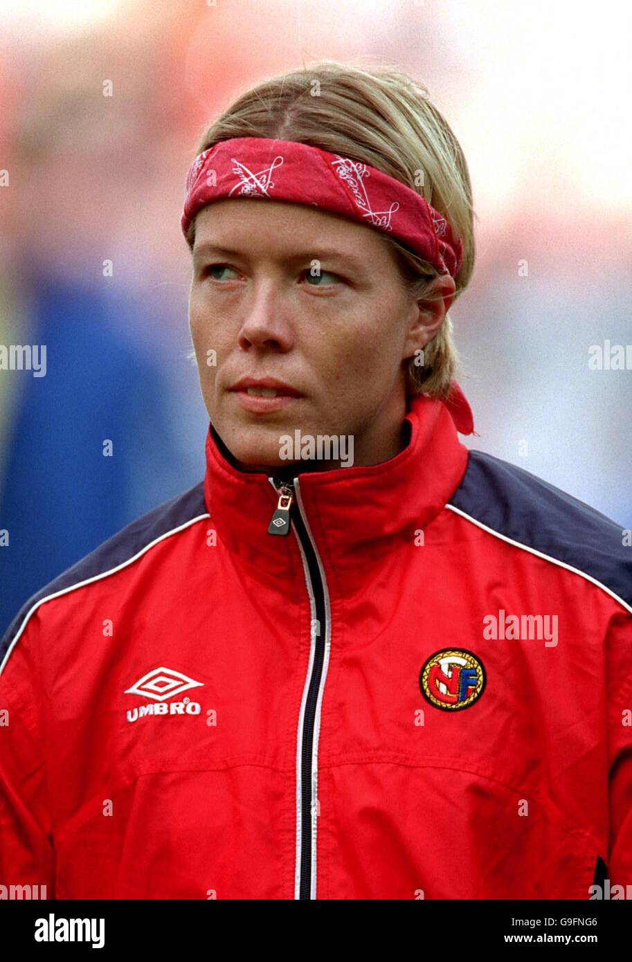 Sydney 2000 Olympic Games - Women's Football - Semi Final - Germany v Norway. Marianne Pettersen, Norway Stock Photo