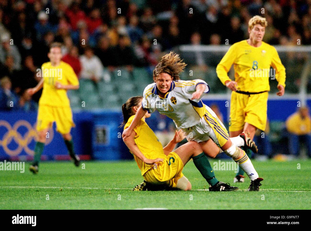 Sydney 2000 Olympic Games - Women's Football - Group E - Australia v Sweden Stock Photo
