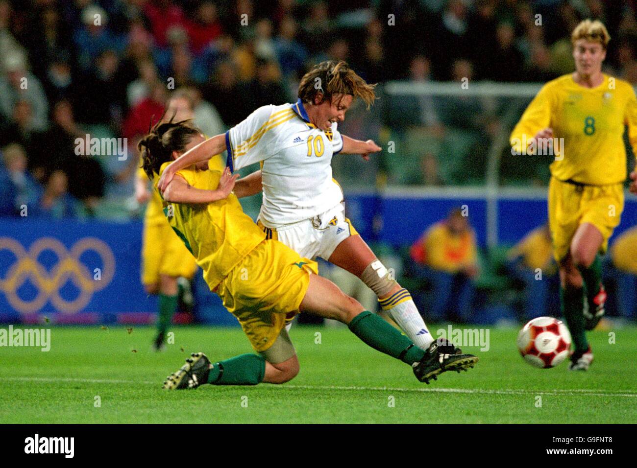 Sydney 2000 Olympic Games - Women's Football - Group E - Australia v Sweden Stock Photo