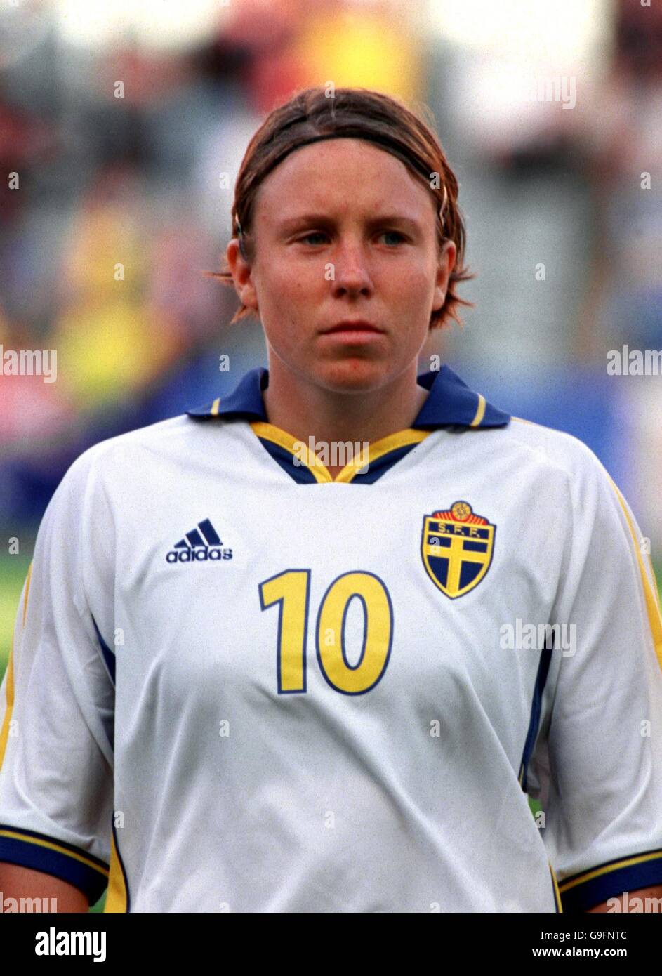 Sydney 2000 Olympic Games - Women's Football - Group E - Australia v Sweden. Hanna Ljungberg, Sweden Stock Photo