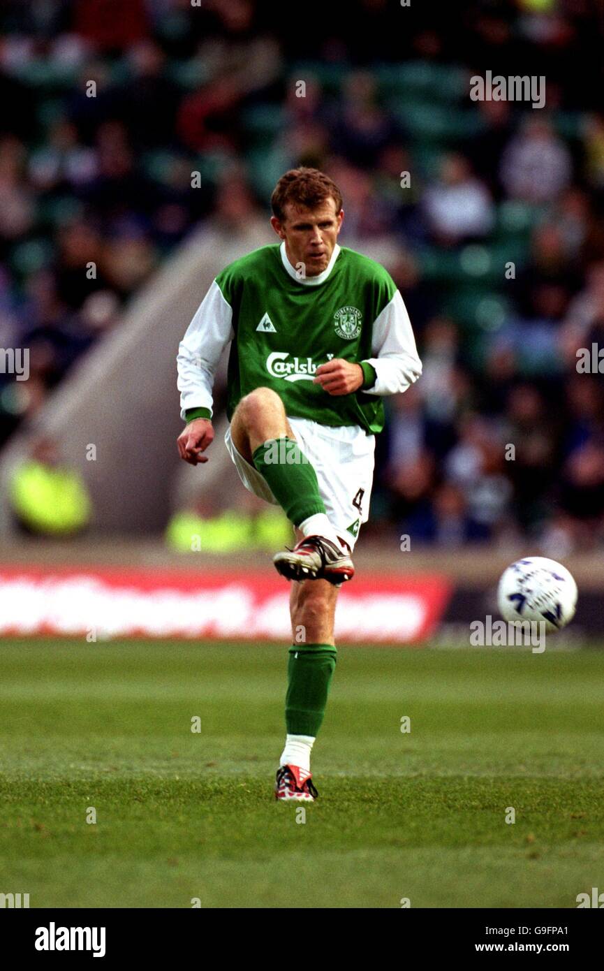 Soccer - Bank Of Scotland Premier Division - Hibernian v Kilmarnock. Franck Sauzee, Hibernian Stock Photo