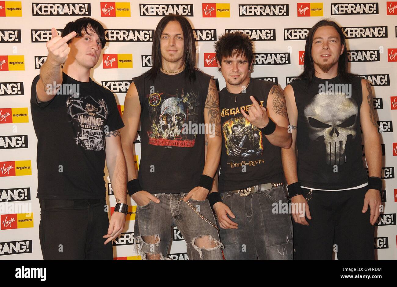 Bullet For My Valentine Arrive For The Kerrang Awards High Resolution Stock Photography And Images Alamy