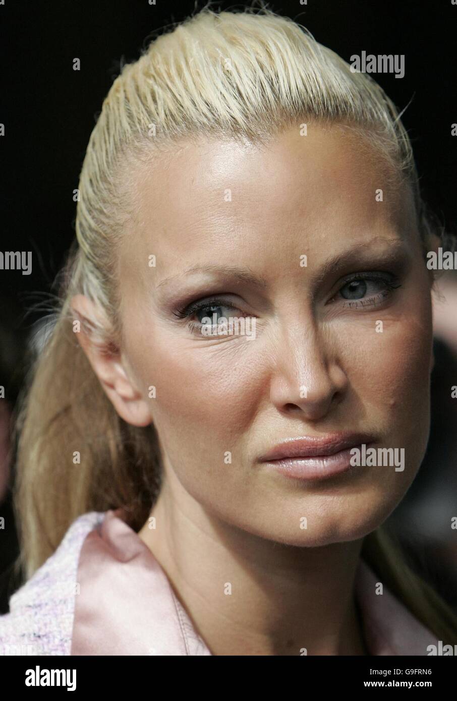 Caprice in court Stock Photo Alamy