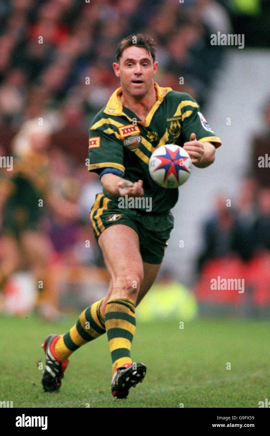 Rugby league 2000 world cup final australia v new zealand hires stock