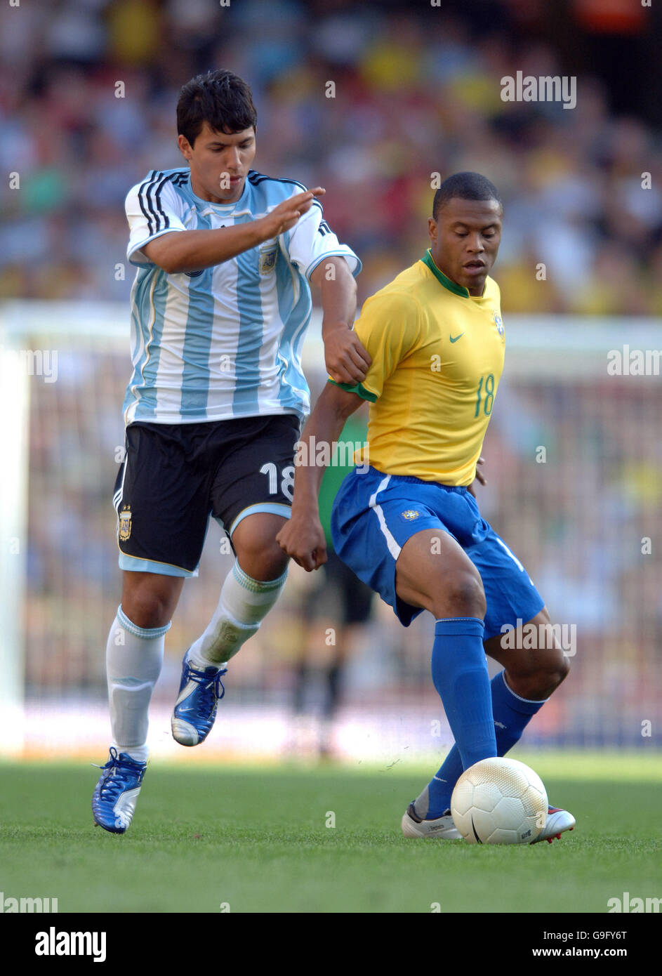 Soccer - International Friendly - Argentina v Brazil - Emirates Stadium Stock Photo
