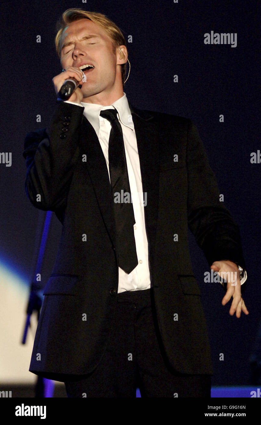 Ronan Keating performing at Kenwood House in Hampstead, north London