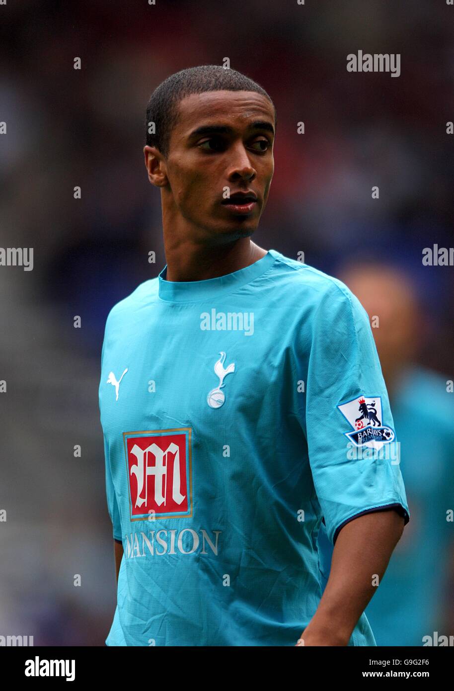 Soccer - FA Barclays Premiership - Bolton Wanderers v Tottenham Hotspur - Reebok Stadium. Benoit Assou-Ekotto, Tottenham Hotspur Stock Photo