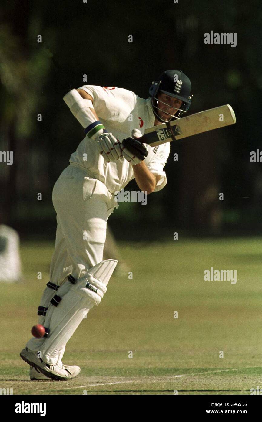 Cricket three day tour match pcb xi england final day hires stock