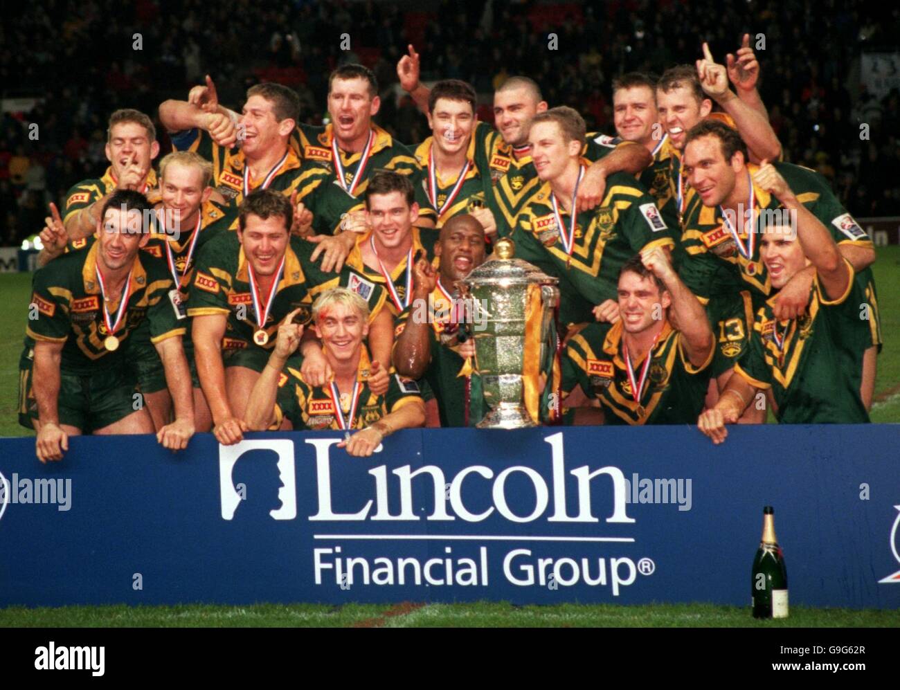 Rugby League 2000 World Cup Final Australia v New Zealand Stock