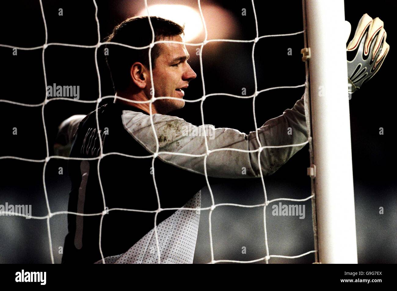 Soccer - UEFA Cup - Third Round First Leg - Rangers v Kaiserslautern. George Koch, Kaiserslautern goalkeeper Stock Photo