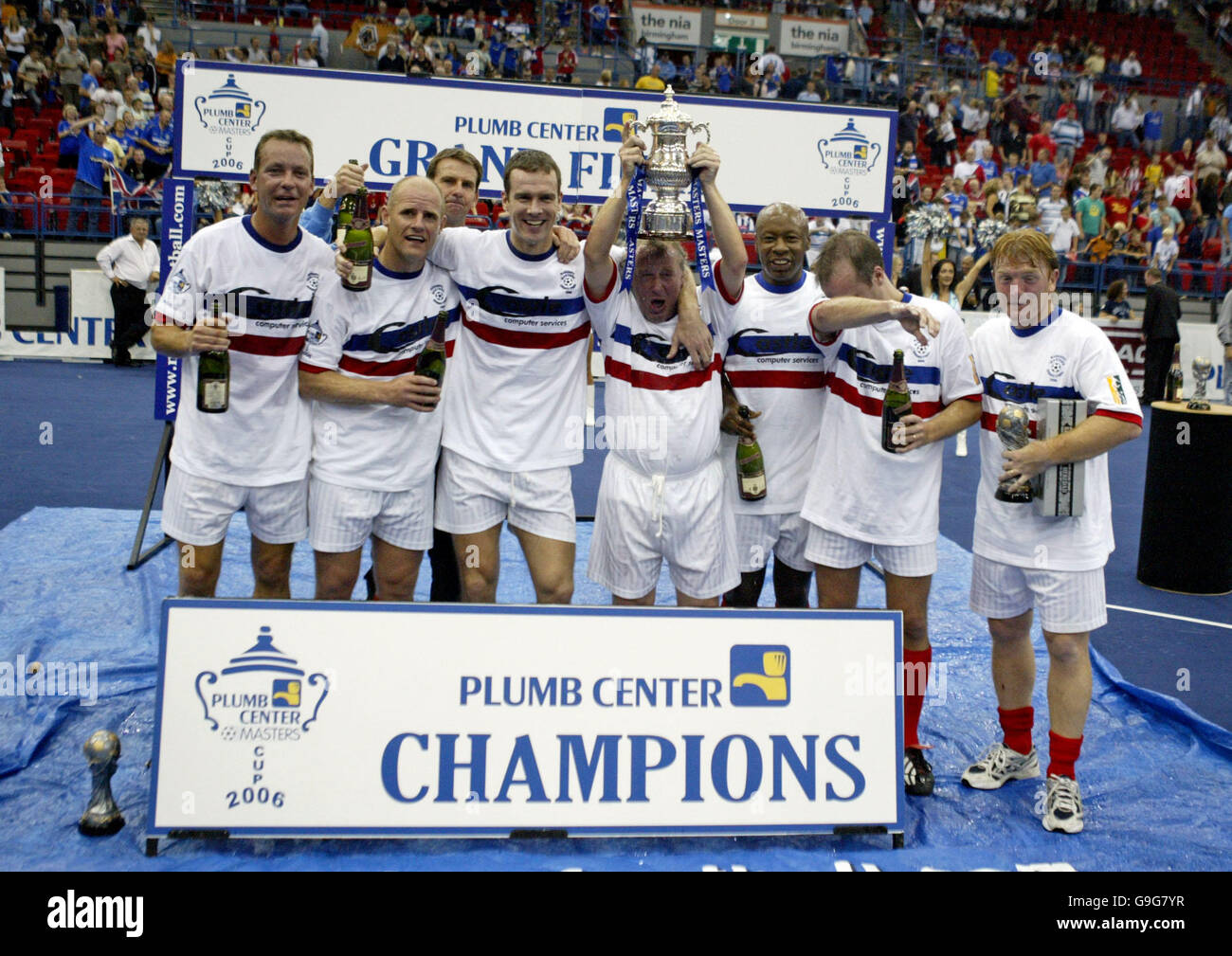 Soccer plumb center masters cup 2006 national indoor arena hires stock