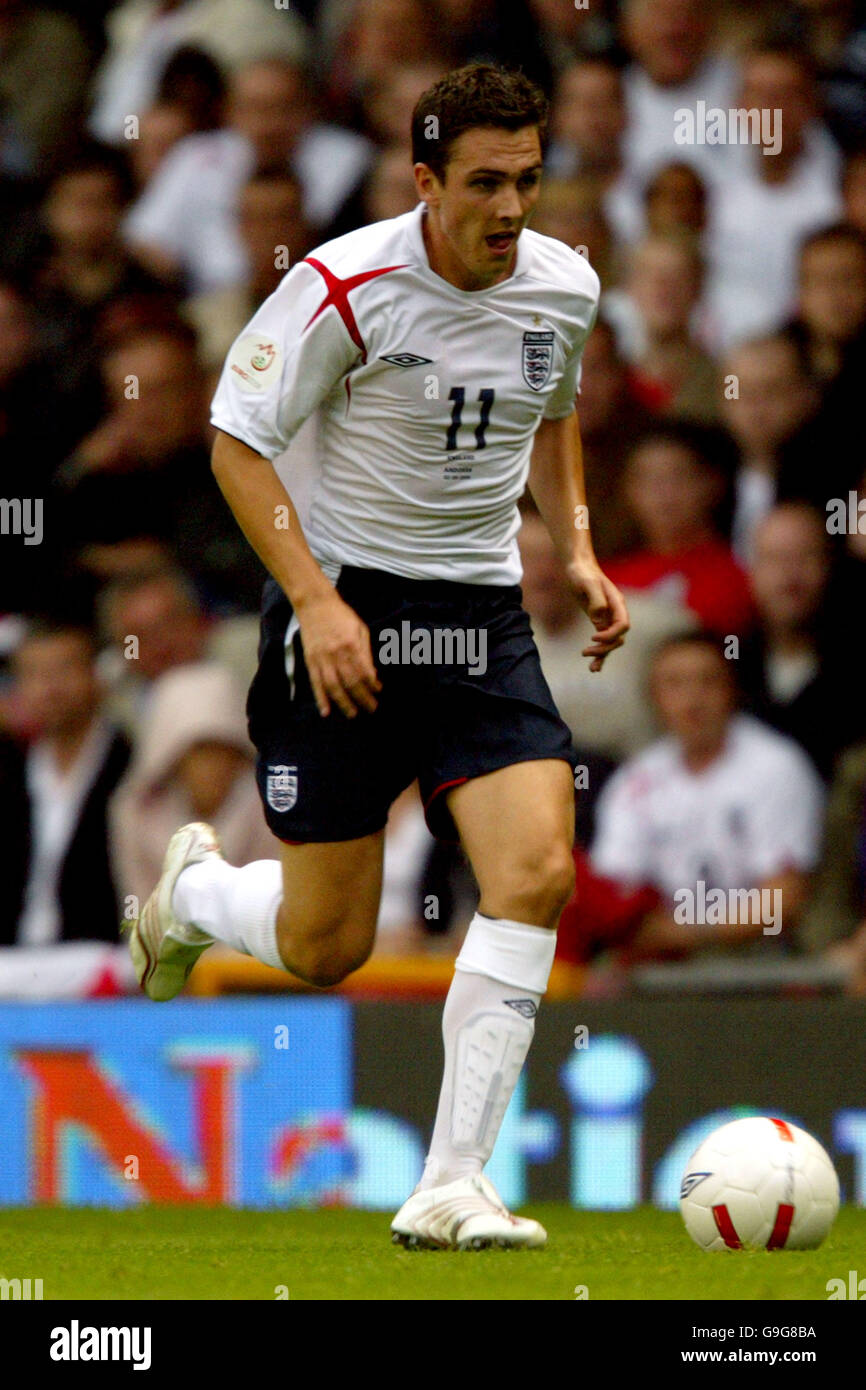 Soccer - UEFA European Championship 2008 Qualifying - Group E - England v Andorra - Old Trafford Stock Photo