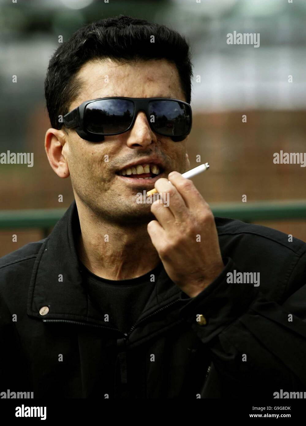 Omed Aziz outside Warley Magistrates' Court where he denies dangerous