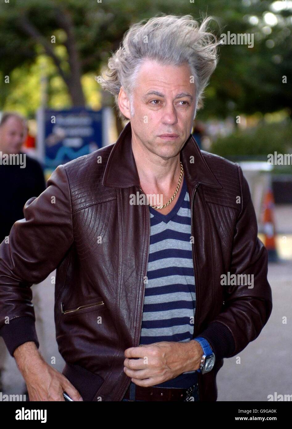 Sir Bob Geldof arrives at a London TV studio Stock Photo - Alamy