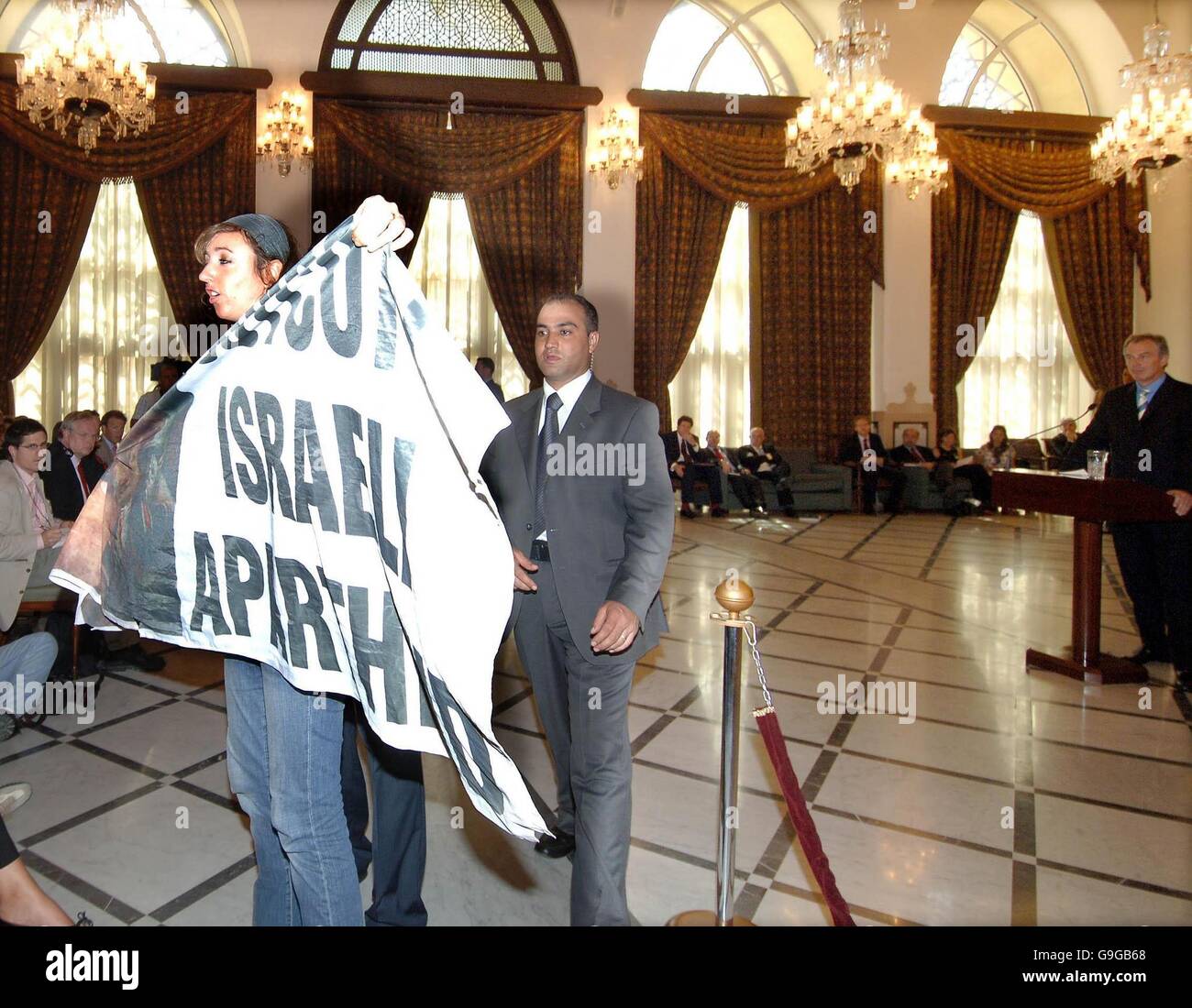 Tony Blair Visits The Middle East Stock Photo - Alamy