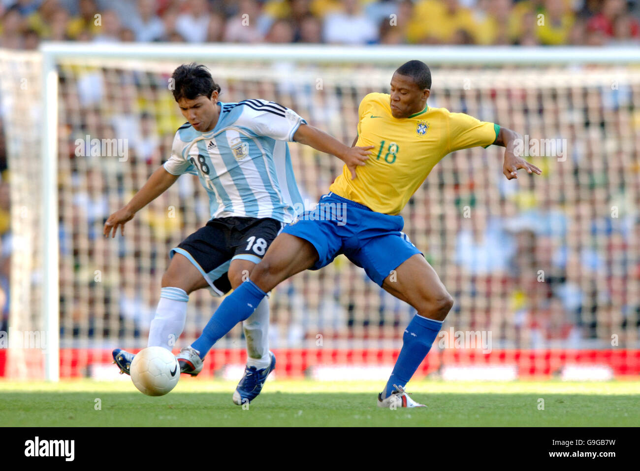 Soccer - International Friendly - Argentina v Brazil - Emirates Stadium Stock Photo