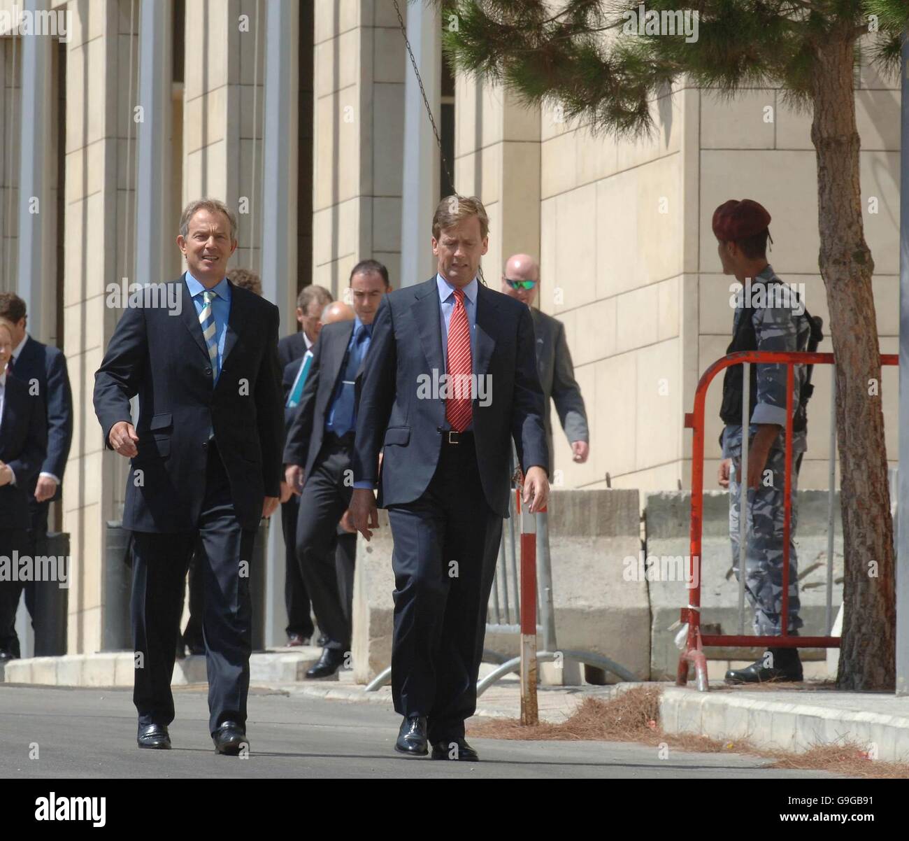 Tony Blair Visits The Middle East Stock Photo - Alamy