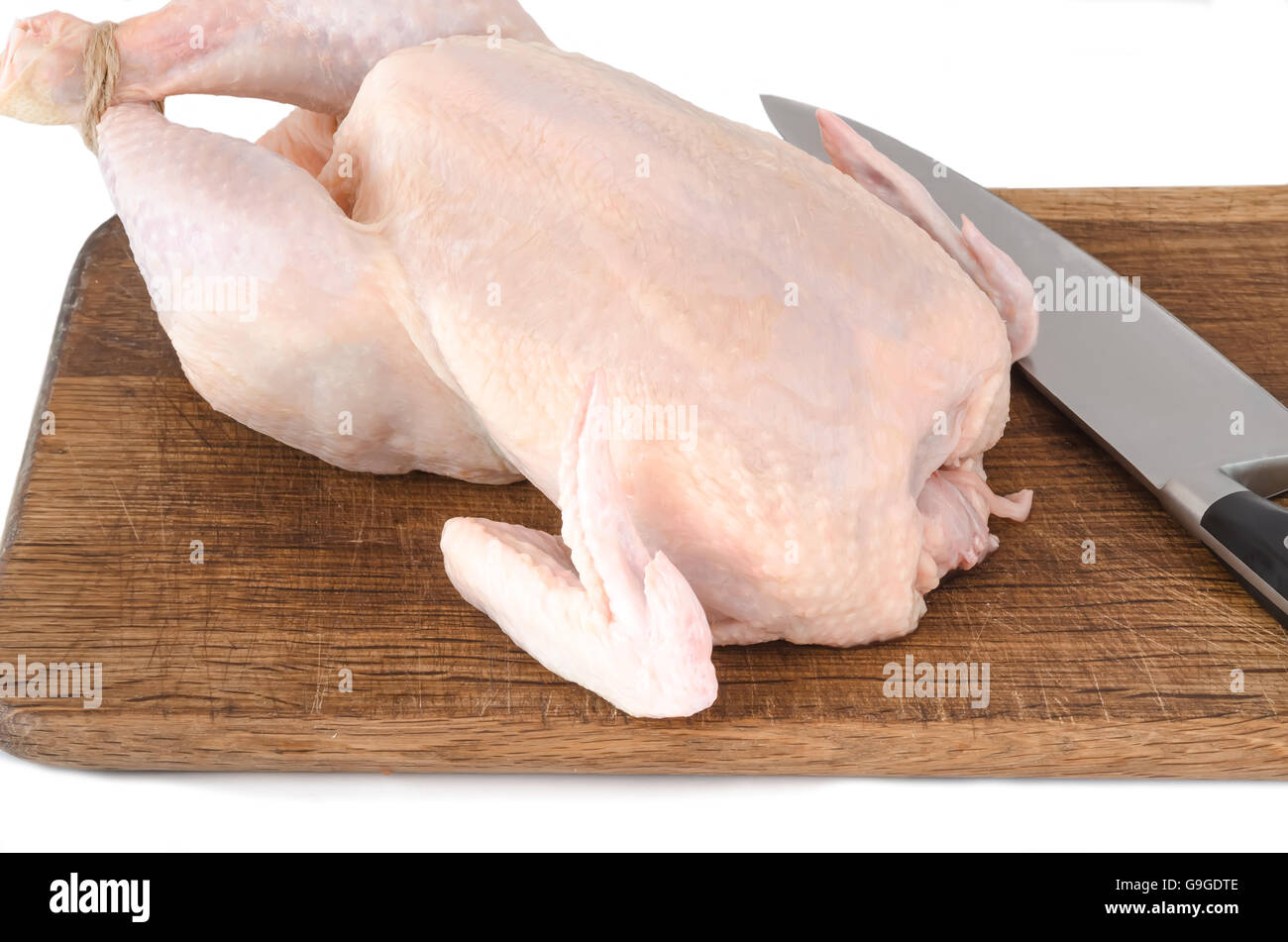 Chicken Fillet And Cutting Board Isolated On White Stock Photo - Download  Image Now - iStock