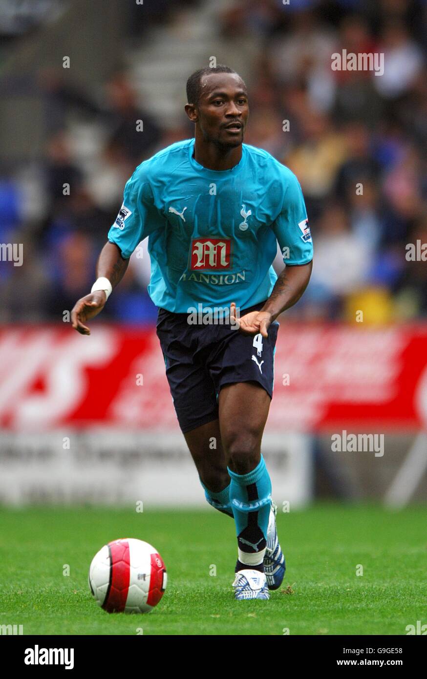Soccer - FA Barclays Premiership - Bolton Wanderers v Tottenham Hotspur - Reebok Stadium. Didier Zokora, Tottenham Hotspur Stock Photo