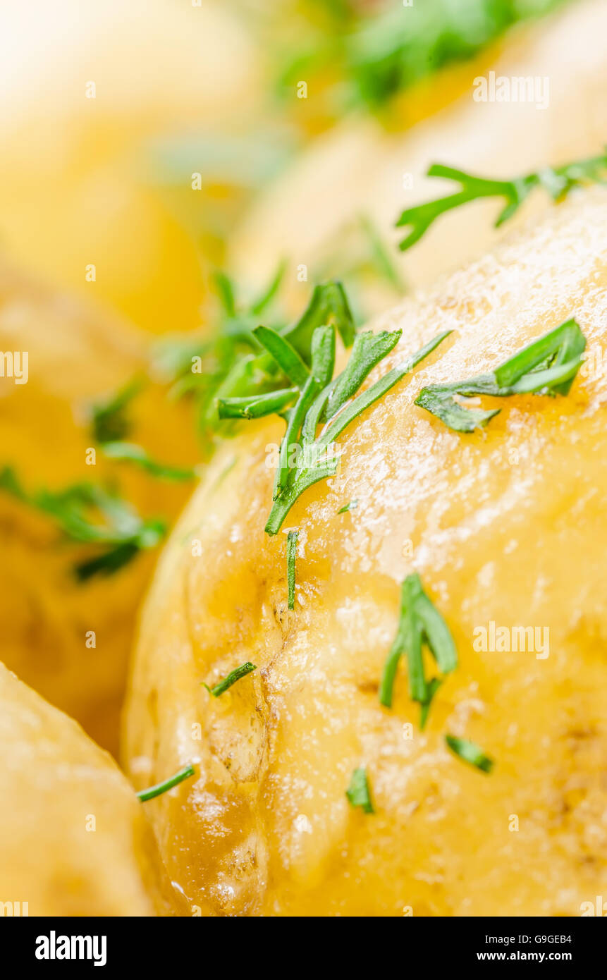 Traditional Ukrainian new potatoes, rustic food photography Stock Photo Alamy