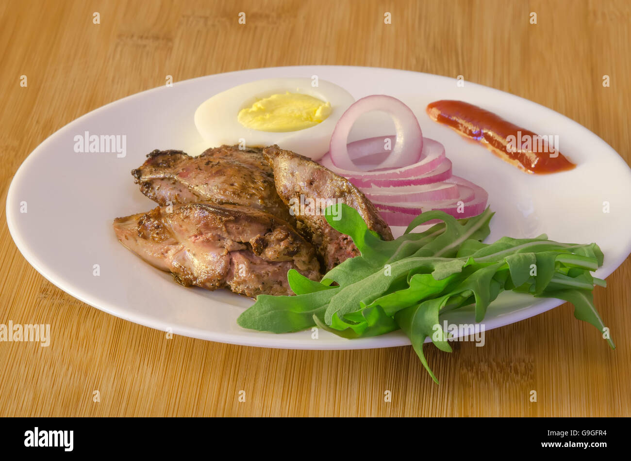 Liver food white background dish hi-res stock photography and images ...
