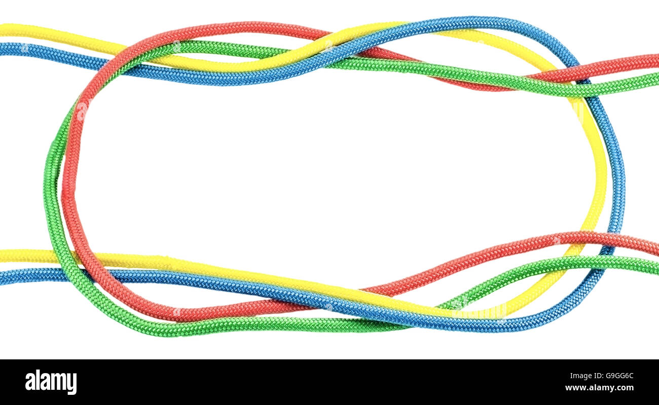 Rope frame knot border isolated hi-res stock photography and images - Alamy