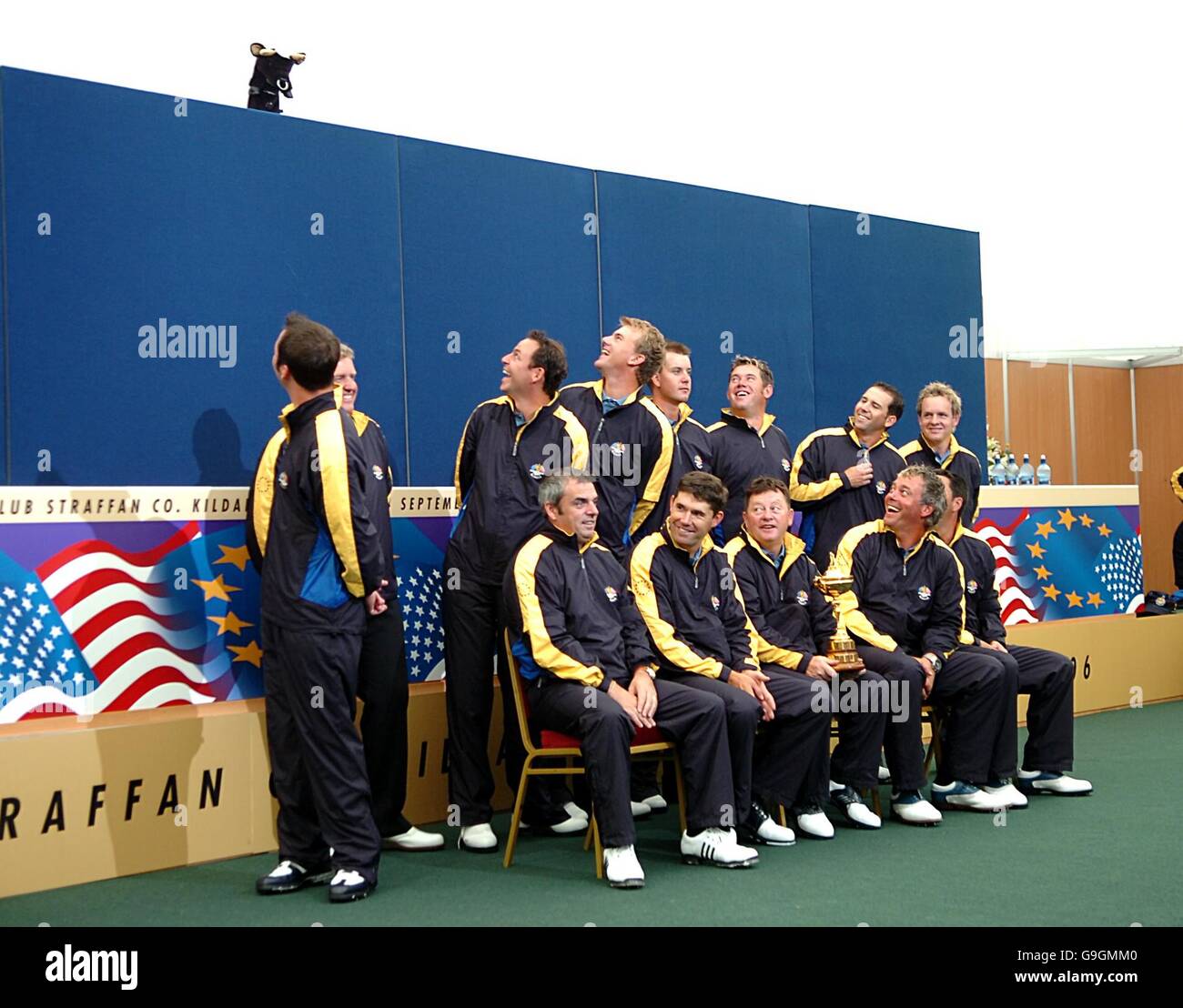The european team distracted golf head cover puppet official photocall