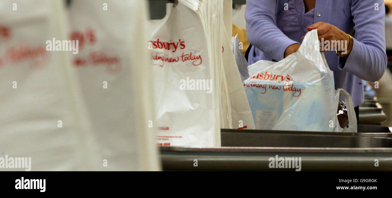 White plastic carrier bags at sainsburys in bristol hires stock